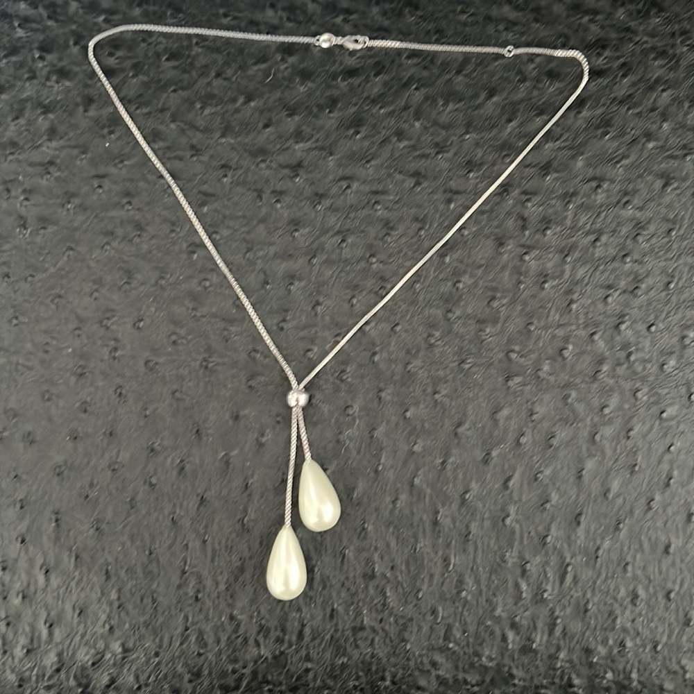 Teardrop Pearl imitation necklace